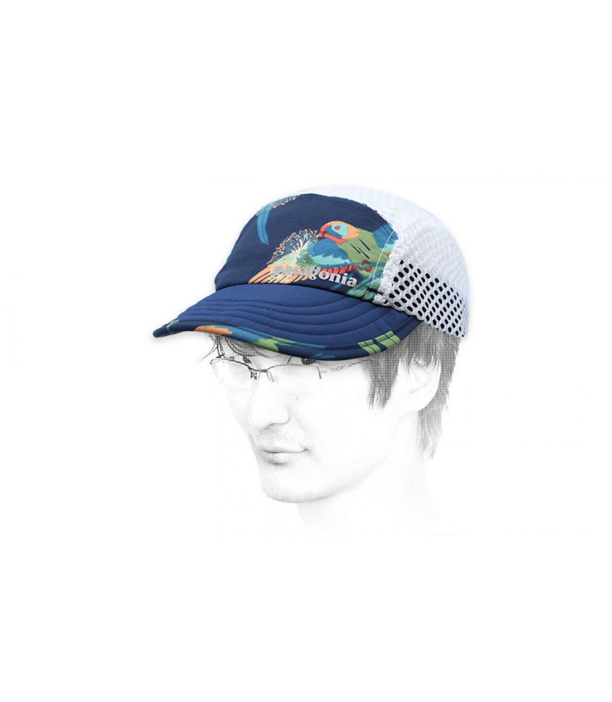 Cap atmungsaktiv Patagonia bedru Duckbill Cap Parrots stone blue